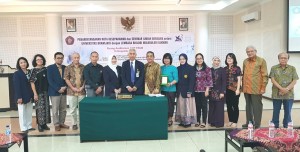 Penandatangan MOU antara Universitas Brawijaya dengan Eijkman Institute