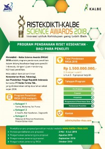 Ristek Dikti - Kalbe Science ward 2018